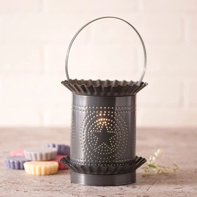 Jumbo Wax Warmer w/ circle star in country Tin