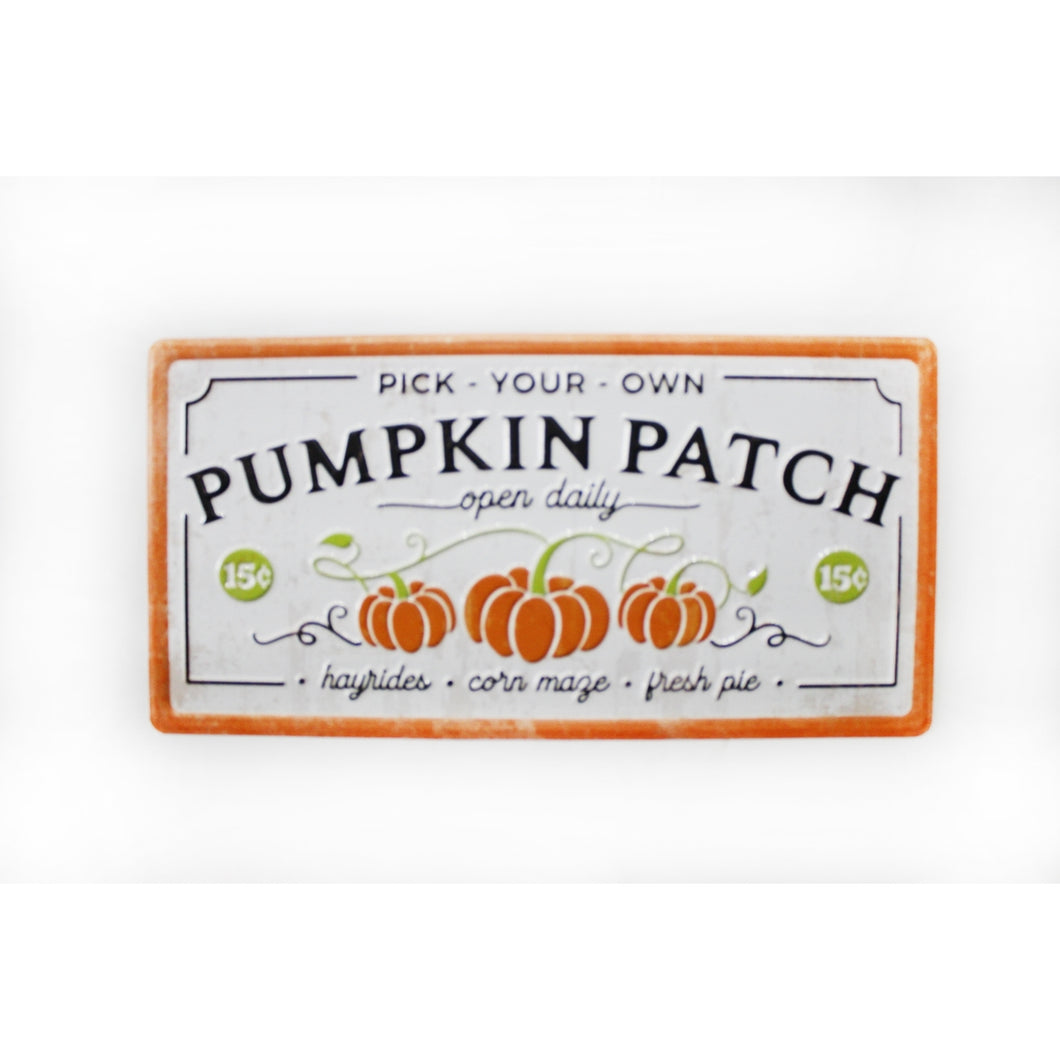 Pick your own Pumpkin Patch Metal Sign