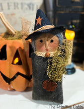 Load image into Gallery viewer, Little Handmade Stump Witch
